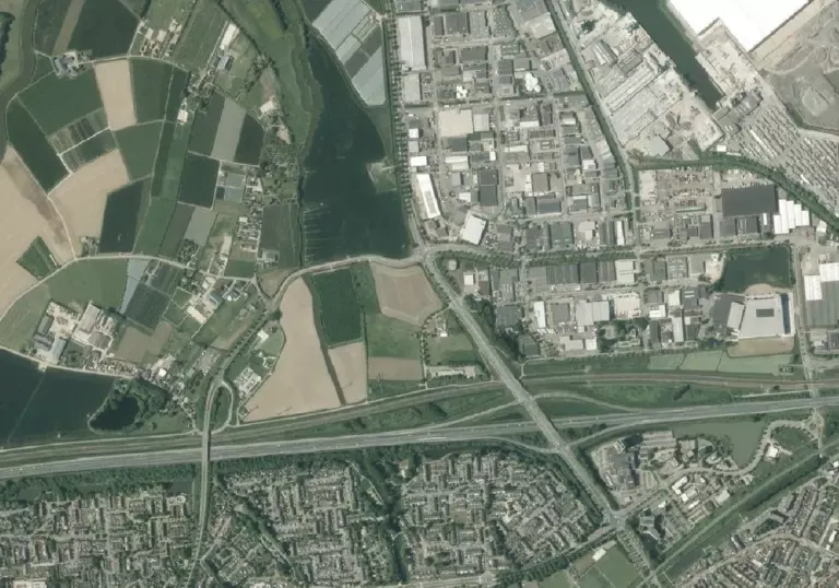 Bedrijventerrein als orthofoto